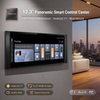 TL-12 Gateway Pintar Android 12 Inci yang Dipasang di Dinding 4x30W Zigbee Hub Dashboard Multi Ruangan untuk Kontrol Villa Lengkap Grosir