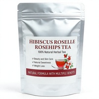 Tisane de Roselle et de Cynorhodon – 20 Sachets en Bouteille – Vente en Gros pour Boutiques de Thé, Cafés, Hôtels, Restaurants et Distributeurs de Cadeaux
