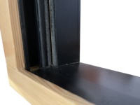 Ventana Corredera de Madera Certificada por NFRC con Doble Acristalamiento Low-E y Mosquitera de Acero Inoxidable para Residencias de Lujo en EE. UU.