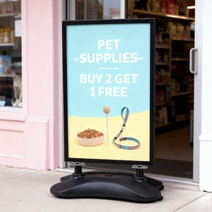 Support de signalisation extérieur résistant au vent et rempli <span class=keywords><strong>d</strong></span>'eau pour affiches publicitaires <span class=keywords><strong>d</strong></span>'entrée de centre commercial et de <span class=keywords><strong>trottoir</strong></span> - Product Image 2