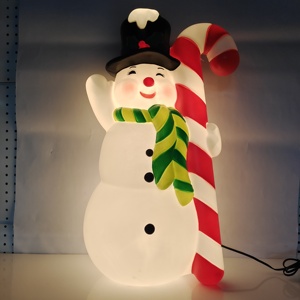 Jouets de Noël en plastique moulé par soufflage, cadeaux créatifs de Noël, décorations de luxe, cadeaux personnalisés de Noël, décorations Olaf de Noël, LED - Product Image 5