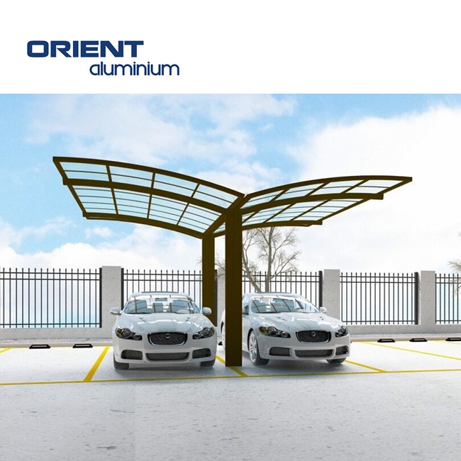 Hot Sale Aluminium Garage Container Carport Waterproof Sunshade Polycarbonate Car Shelter Powder Coated Snow Load Carport