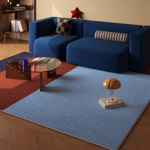 Alfombra de Terciopelo Antideslizante de Lujo Ligero Retro, Resistente a la Suciedad y Fácil de Cuidar, <span class=keywords><strong>para</strong></span> Sala de Estar, Dormitorio/Estudio, Mesa de Centro - Product Image 2
