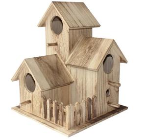 Nid d'oiseau en bois avec logo personnalisé en gros Boîtes en bois artisanales et panneaux muraux - Product Image 1