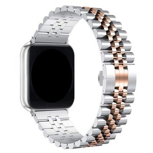 Luxus Smart Armband für Apple Watch Edelstahl band 44mm 42mm 40mm 38mm Metall armband für Iwatch 6 5 4 <span class=keywords><strong>3</strong></span> <span class=keywords><strong>2</strong></span> 1 - Product Image 4