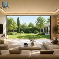 Ventana Panorámica Fija de Aluminio y Vidrio Grande LANGE, Ventana con Rotura de Puente Térmico para Villas y Residencias de Lujo