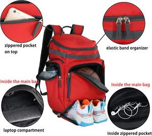 Mochila Deportiva Multiusos de Fitness con Muestra Gratis para Hombres y Mujeres en Fútbol, Baloncesto y Pickleball - Product Image 4