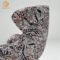 Fournisseur chinois personnalisé boutique chambre unique fantaisie tissu canapé loisirs chaises salon bras canapé chaise pour turc
