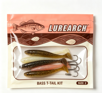 Sachets à fermeture éclair trois côtés personnalisés avec votre logo pour l'achat en gros d'hameçons de pêche et sacs composites anti-humidité