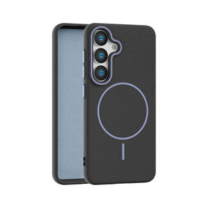 Funda de Cuero Litchi de Lujo y Alta Calidad para <span class=keywords><strong>Samsung</strong></span>, Carcasa de TPU para Teléfono Móvil, Compatible con Carga Inalámbrica - Product Image 3