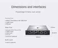 Nouveau serveur original Poweredge R760 Intel Xeon 5418Y 2U Rack Internet Free Cloud Dells R760Xs Server