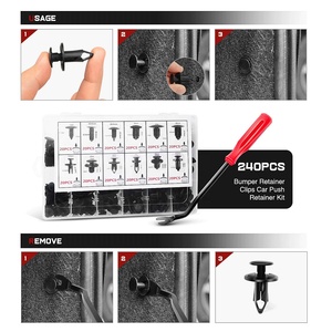 245-teiliges Sortiment an Hochleistungs-LKW-Kunststoffclips in Großer Aufbewahrungsbox - Product Image 3