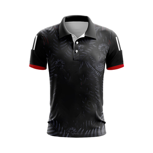 Custom Men's Heritage Rugby Polo Shirt Navy <b>Red</b> White Chevron Retro Supporter Top League Club Wear - Product Image 3