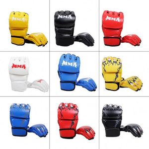 Guantes de Boxeo MMA de PVC para Adultos, Hombres y Mujeres, Diseño Profesional de Medio Dedo para Entrenamiento con Saco de Boxeo - Product Image 4