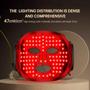 Medico in Silicone per la cura della pelle del viso ha portato la luce maschera rossa a infrarossi LED maschera per uso domestico attrezzatura di bellezza - Product Image 2