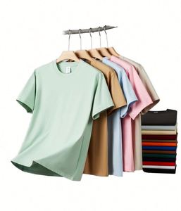 Design Wholesale Custom Your Brand Logo 100% Cotton Printing Men's T-Shirts Short Sleeve Plain Casual - Product Image 4