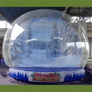 Şişme noel kar küresi top cinsiyet ortaya kar ev fotoğraf kabini reklam dekorasyon, dev şişirilebilir kar küresi - Product Image 5