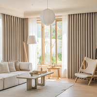 Cortinas opacas personalizadas dormitorio chenilla cortinas de ventanas simples modernas para la sala de estar