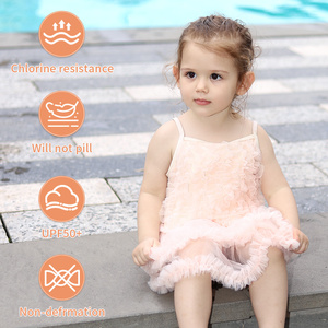 Maillot <span class=keywords><strong>de</strong></span> <span class=keywords><strong>bain</strong></span> une pièce Swimbobo pour bébés filles, écologique, respirant, séchage rapide, en jean, couleur unie, rayé, pour tout-petits - Product Image 6