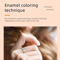 Bague de mariage personnalisée en céramique et acier inoxydable, contrôlable par application, colorée, R18, suivi de santé et de sommeil, IP68