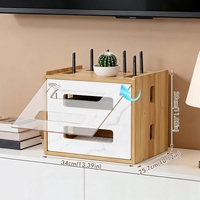 Nouveau Cache-Boîtier WiFi avec Multiples Emplacements pour Câbles (Modem et Multiprise) – Gestion de Câbles Organisée