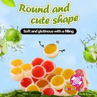 Bonbons au lait doux en vrac délicieux, collation pour enfants, saveur de fruits, centre de confiture, boules de lait moelleuses, bonbons gélifiés enrobés de croûtes croustillantes