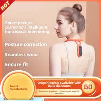 Correcteur de posture intelligent en silicone, correcteur de posture vibrant intelligent, correcteur de posture portable pour adultes et enfants