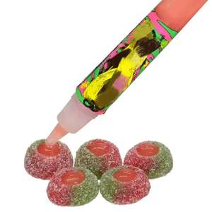 Bonbons gélifiés moelleux et sucrés, bonbons liquides en forme de stylo, bonbons et gel acide en forme de stylo applicateur - Product Image 1