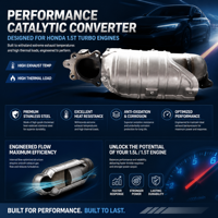 Nouveau convertisseur catalytique avant pour Honda Civic 2016-21 CR-V 2017-21 1.5L *BB
