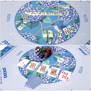 Custom Printed Neoprene American Mahjong <b>Table</b> Mat Luxury Floral Style Mahjong <b>Game</b> Pad <b>for</b> Acrylic Mahjong Tiles Wholesale - Product Image 4