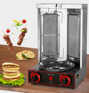 Machine à shawarma commerciale, gril à kebab doner, gril à gyro, gril à shawarma au gaz ou électrique, <span class=keywords><strong>rôtissoire</strong></span> à viande rotative pour restaurant, fast-food - Product Image 1