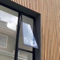 Ventanas Corredizas de Aluminio y Vidrio Personalizadas, con Persianas Ajustables, Insonorizadas, Diseño Moderno para Villas, Apartamentos, Hoteles y Baños, de Fibra de Vidrio