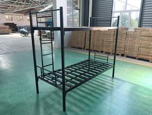 Diseño moderno de dos pisos, tamaño Queen, marco de hierro de metal <span class=keywords><strong>cama</strong></span> con <span class=keywords><strong>escalera</strong></span> <span class=keywords><strong>para</strong></span> almacenamiento de camas gemelas o apartamentos, precio de fábrica disponible - Product Image 2