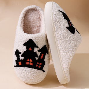 Wholesale New Materials TPR Sole Women's Summer for Slippers Halloween Plush Personalized Design Lower Price - Product Image 5