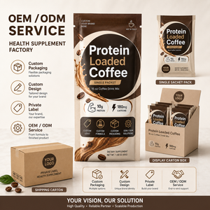 Mélange de café protéiné à formule personnalisée saveur Mocha Vanille Latte Caramel <span class=keywords><strong>Noisette</strong></span> favorisant la santé musculaire en poudre Marque privée - Product Image 6
