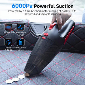 6000Pa Hochleistungs-Autostaubsauger 4000mAh Wiederaufladbarer Kabelloser Tragbarer Staubsauger für Auto und Haushalt - Product Image 2