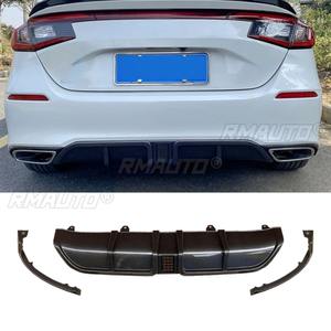 <b>For</b> Honda Civic 11th gen Hatchback 2021-2024 <b>Car</b> Rear Bumper Lip Splitter <b>Diffuser</b> Body Kit Bumper Guard Protector Cover - Product Image 2