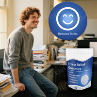 JULONG Supply OEM/ODM Marque privée Supplément anti-stress Supplément multivitaminé anti-stress Gommes anti-décompression Cerveau intelligent
