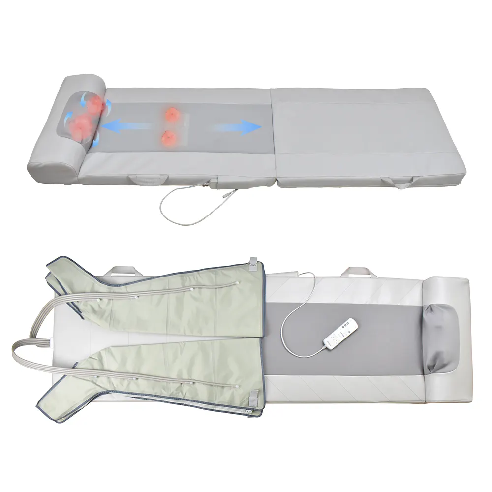 Thiết Kế Mới Nhà Máy Bán Di Động Đầy Đủ Cơ Thể Rung Điện Giường Massage Mat Nệm Với Chức Năng Sưởi Ấm