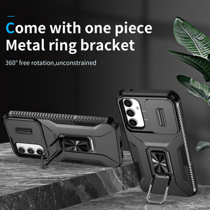 Funda con Anillo para Samsung Galaxy A05S/A05/A24/A54/A14/A04S, Nuevo Diseño, Protección de Lente de Cámara, Ventana Deslizante, Soporte de Anillo - Product Image 2