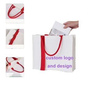 Bolsa de Compras con Bolsillo con Cremallera, Bolsa de Mano Personalizada Reciclable y Reforzada con Logotipo, de Lona - Product Image 1