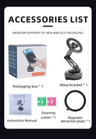 Nouveau support de téléphone universel à ventouse avec bras flexible réglable pour tableau de bord de voiture et fixation murale