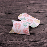 Boîte d'oreiller en papier personnalisée en gros boîte de bonbons de mariage boîte d'emballage en papier cadeau de bonbons Offre Spéciale avec impression de logo