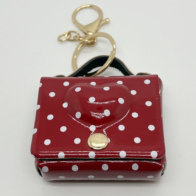 Heart-Shaped Coin Purse & Earphone Case Key Holder with Storage for Car Keys and Earphones-Portable Design
