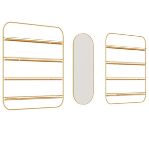 2025 Wall Mounted Stainless Steel <b>Nail</b> Polish Display Rack Modern Design Living Room Makeup Hangers MK - Product Image 5