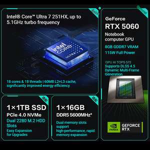 Ordinateurs portables <span class=keywords><strong>ASUS</strong></span> neufs Tianxuan7pro Core Ultra7 271HX, ordinateur portable Rtx5060 16 pouces 2.5K 300Hz, ordinateurs portables de jeu - Product Image 2