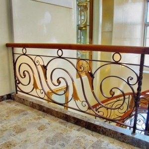 Fancy Châu Âu đúc sắt chống gỉ treo tường ban công và cầu thang lan can thiết kế - Product Image 3