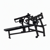 Équipement de musculation commerciale pour la poitrine, banc de musculation horizontal isolaire à charge par plaques
