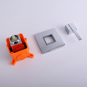 Bathroom Concealed Chrome <strong>Plate</strong> One Function Mixer Valve Hidden <strong>Shower</strong> Valves - Product Image 2
