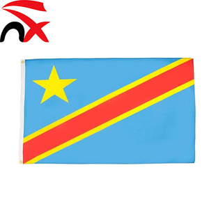 Factory Direct <strong>DR</strong> Congo <strong>National</strong> Flag 90x150cm Durable Polyester with Brass Grommets for Wholesale - Product Image 1